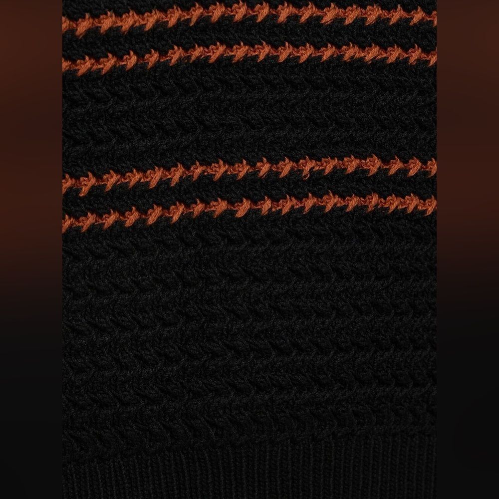 Re/Done Crochet Mesh Black Vest Sweater  Size S - Picture 5 of 9